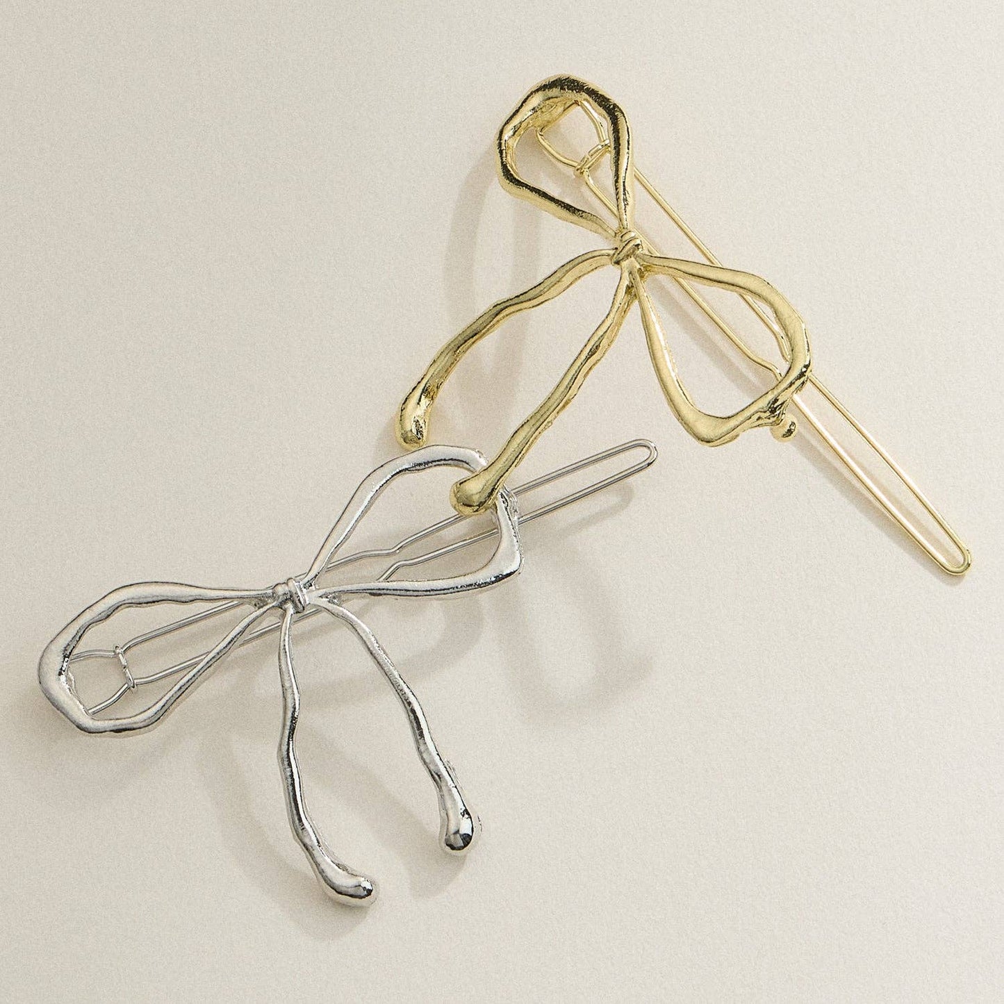 Metal BoW Hair Claw Clip