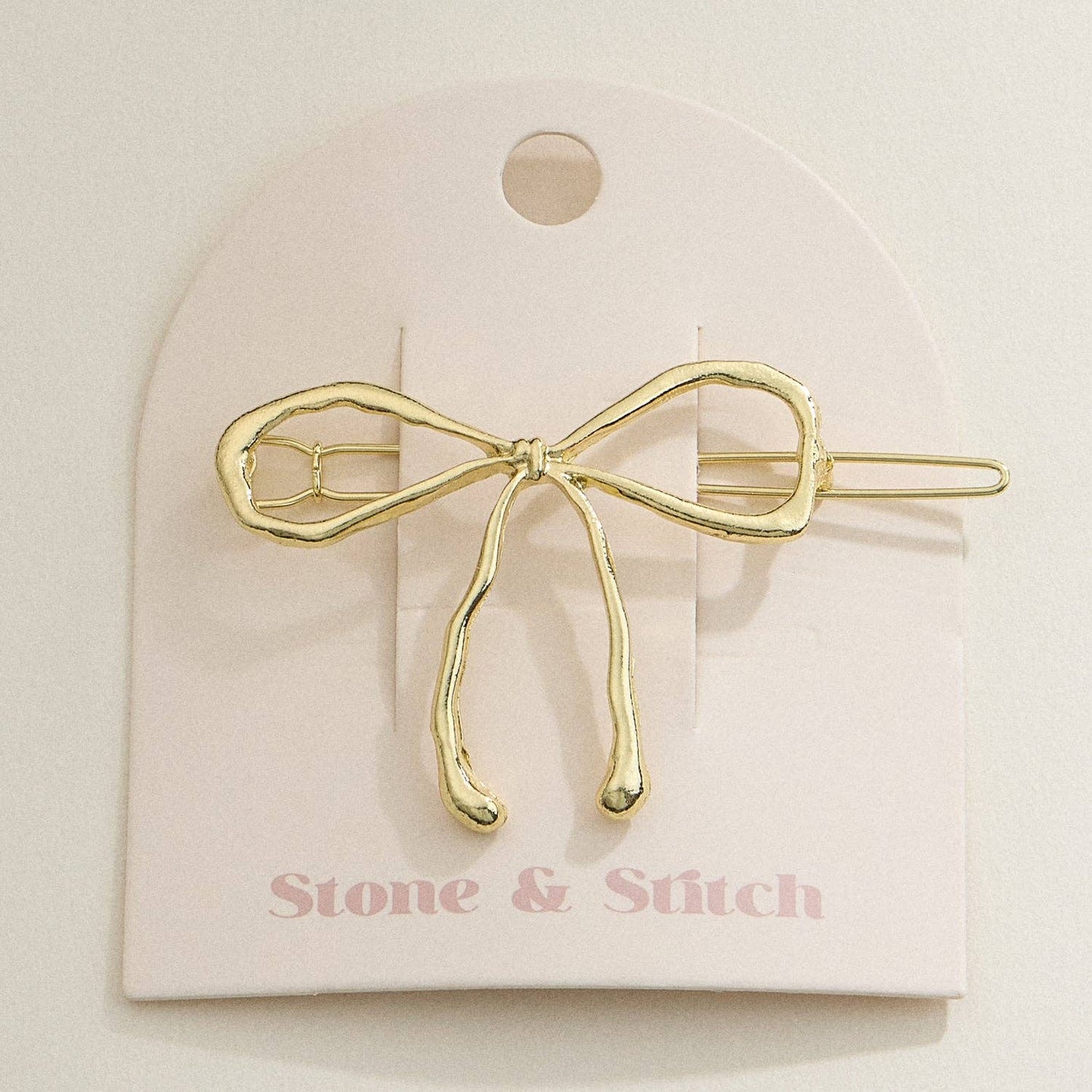 Metal BoW Hair Claw Clip