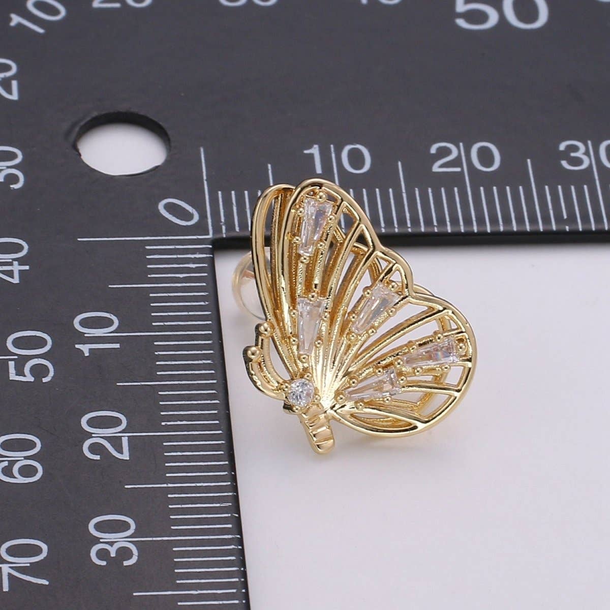 Gold Butterfly Earrings • butterfly stud earrings • Bold earrings • Statement earrings • Big stud earrings • gold stud earrings