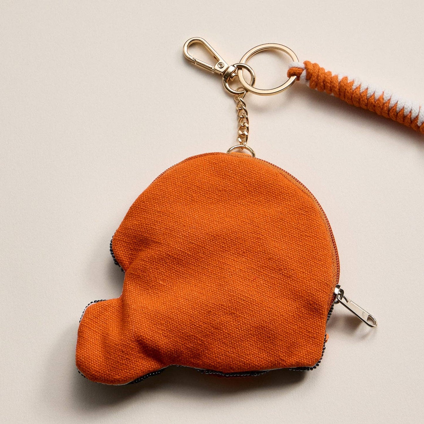Game Day Beaded Helmet Keychain Pouch – Team Colors: