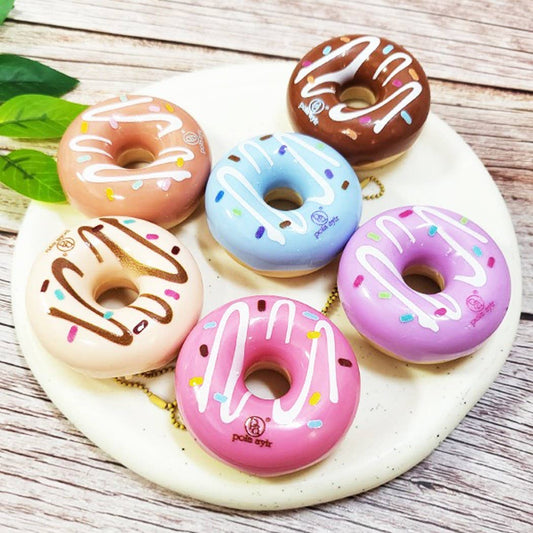 24 pcs Doughnut Lip Balm: Assorted Color / ONE SIZE(24)