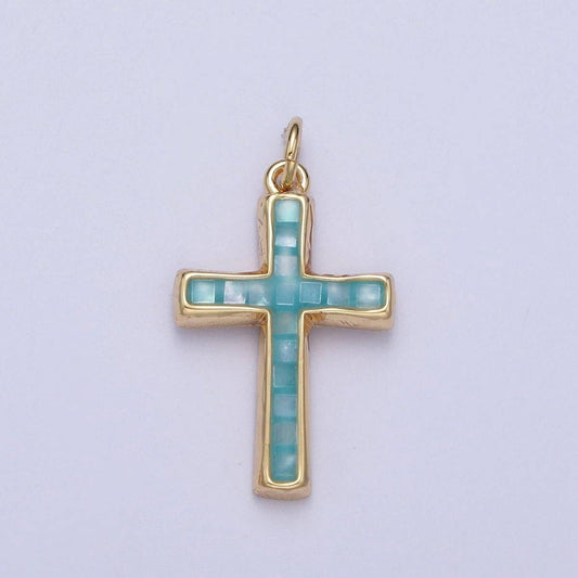 24K Gold Filled Religious Blue