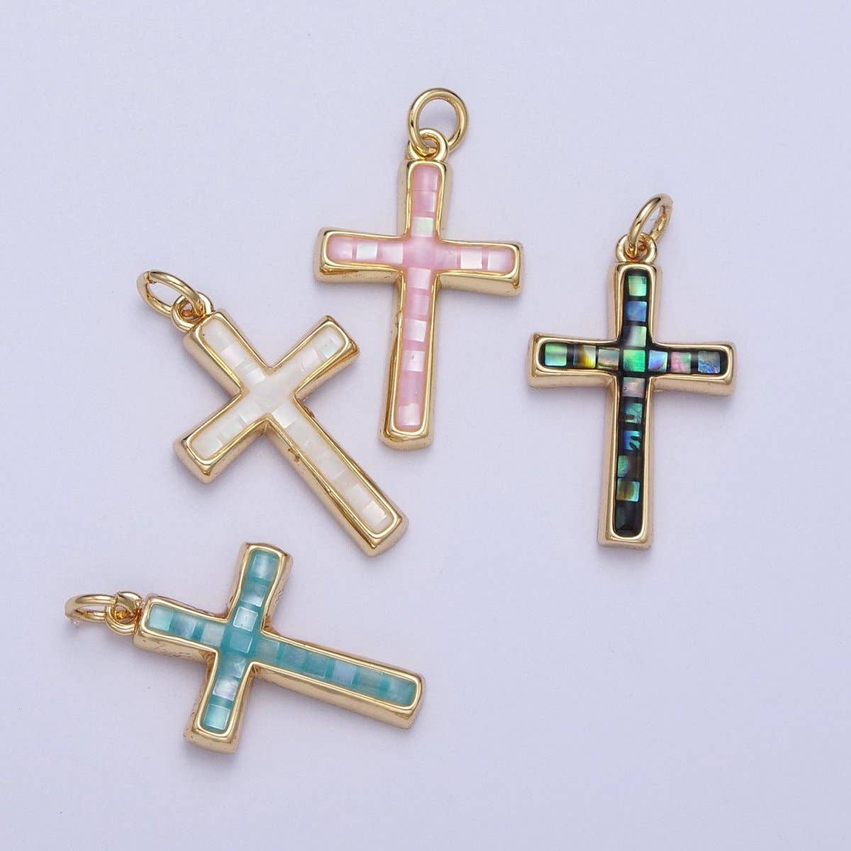 24K Gold Filled Religious Blue